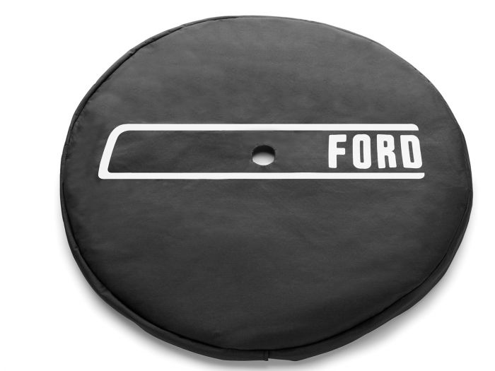 SPARE TIRE COVER - FORD TG STAMPING, OXFORD WHITE INK, FOR 32 INCH TIRE Part No M2DZ-9945026-E