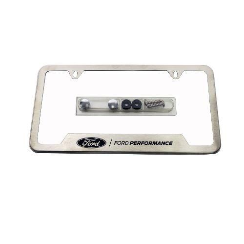 FORD PERFORMANCE LICENSE PLATE FRAME - BRUSHED STAINLESS STEEL Part No M-1828-SS304C
