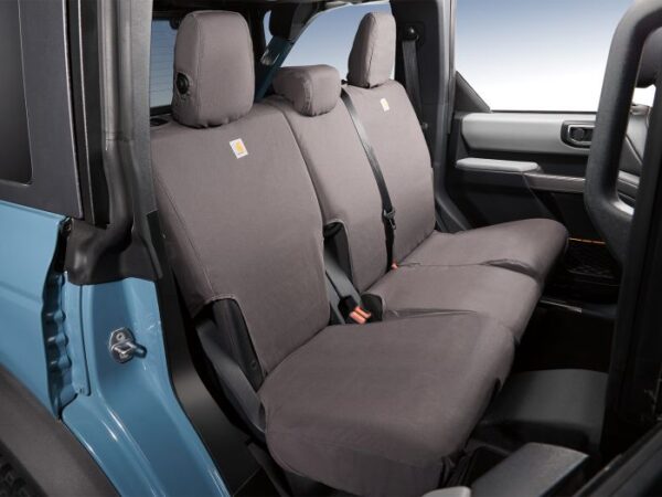 SEAT COVERS - CARHARTT PROTECTIVE SEAT COVERS BY COVERCRAFT, REAR, PEBBLE GREY, FOR 2 DOOR Part No VM2DZ-1863812-B